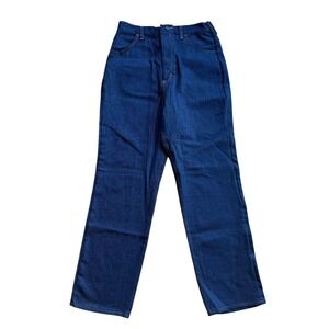 Vintage Lady Maverick High Waisted Straight Leg Jeans Dark Wash Made in USA 14